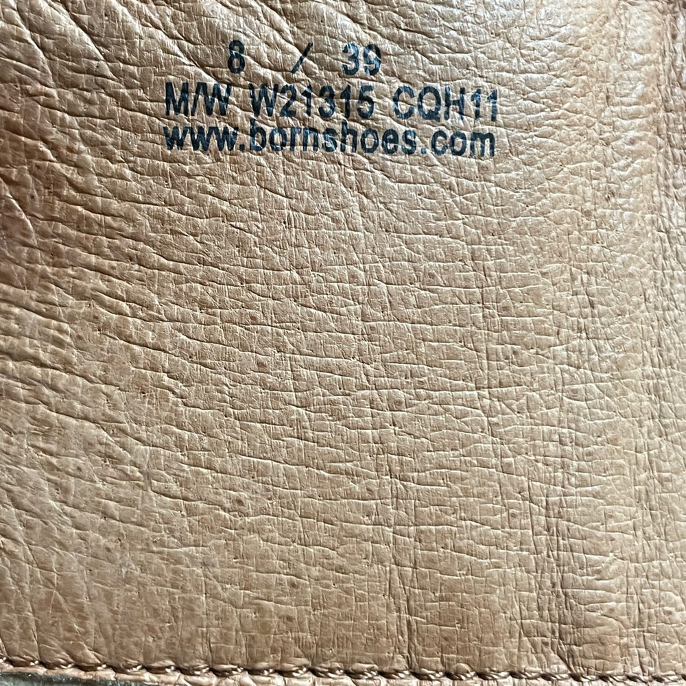 Women’s Born Brown Leather Boot. Size 8. Barely worn. 2.5” inch heel. Full zip - Picture 5 of 5
